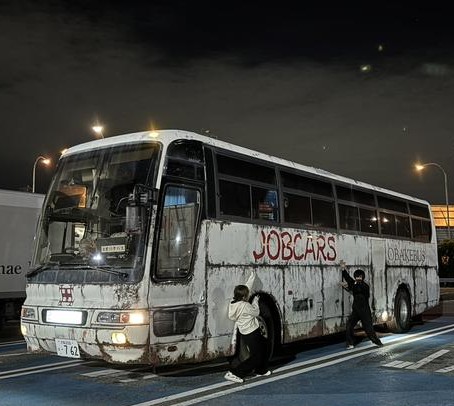 枚方市民会館にて恐怖のお化けバスを用意させて頂きました。　怖い　泣人続出( ；∀；)　